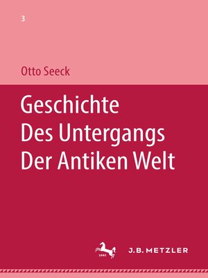 cover image of Geschichte des Untergangs der antiken Welt
